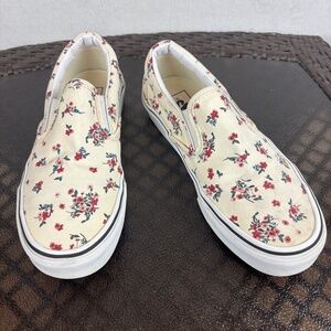 Vans Classic Ditsy Floral Slip On Loafer Sneakers Size M5.5/W7
